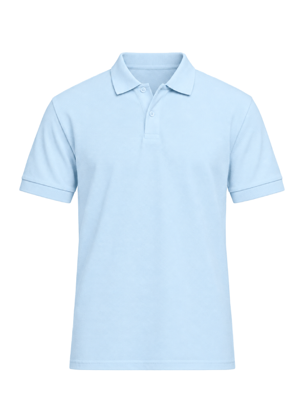 Polo bleu ciel Français