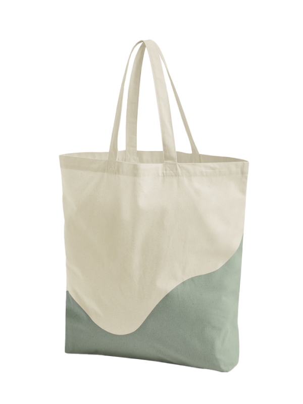 tote bag wave bi color